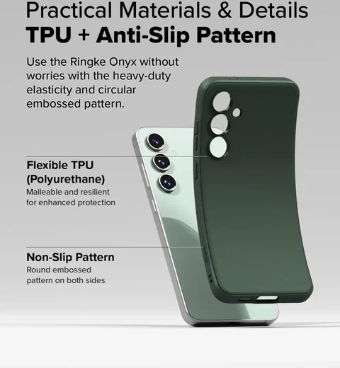 Ringke Onyx Samsung Galaxy S24 FE Hoesje Flexibel TPU Back Cover Groen afbeelding 8