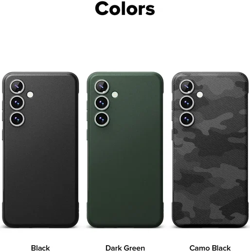 Ringke Onyx Samsung Galaxy S24 FE Hoesje Flexibel TPU Back Cover Camo Zwart afbeelding 13