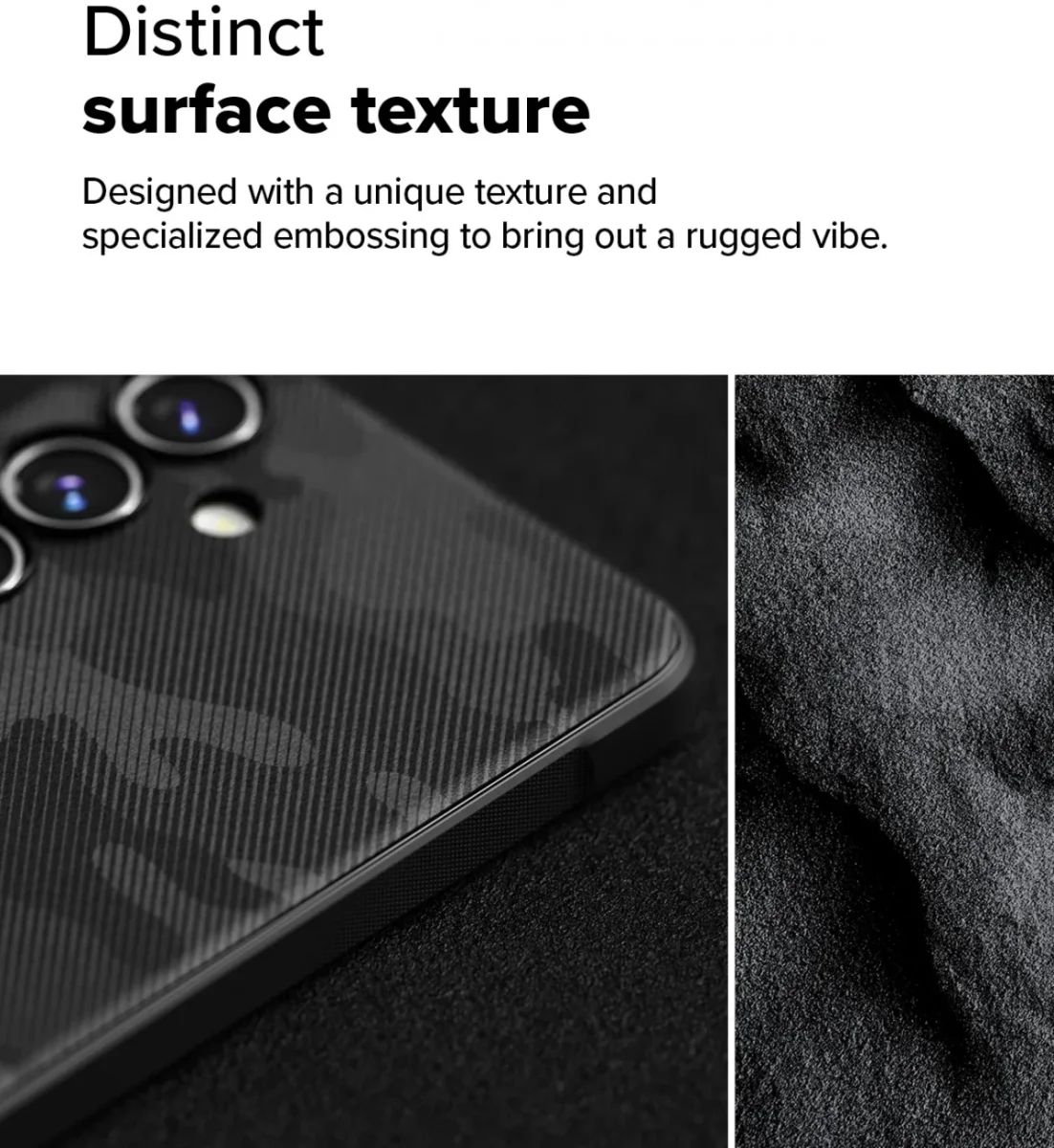 Ringke Onyx Samsung Galaxy S24 FE Hoesje Flexibel TPU Back Cover Camo Zwart afbeelding 4