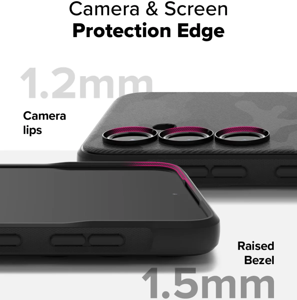 Ringke Onyx Samsung Galaxy S24 FE Hoesje Flexibel TPU Back Cover Camo Zwart afbeelding 7
