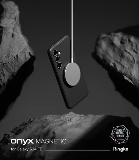 Ringke Onyx Magnetic Samsung Galaxy S24 FE Hoesje MagSafe Zwart afbeelding 2