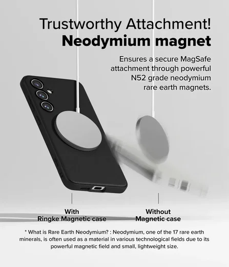Ringke Onyx Magnetic Samsung Galaxy S24 FE Hoesje MagSafe Zwart afbeelding 5