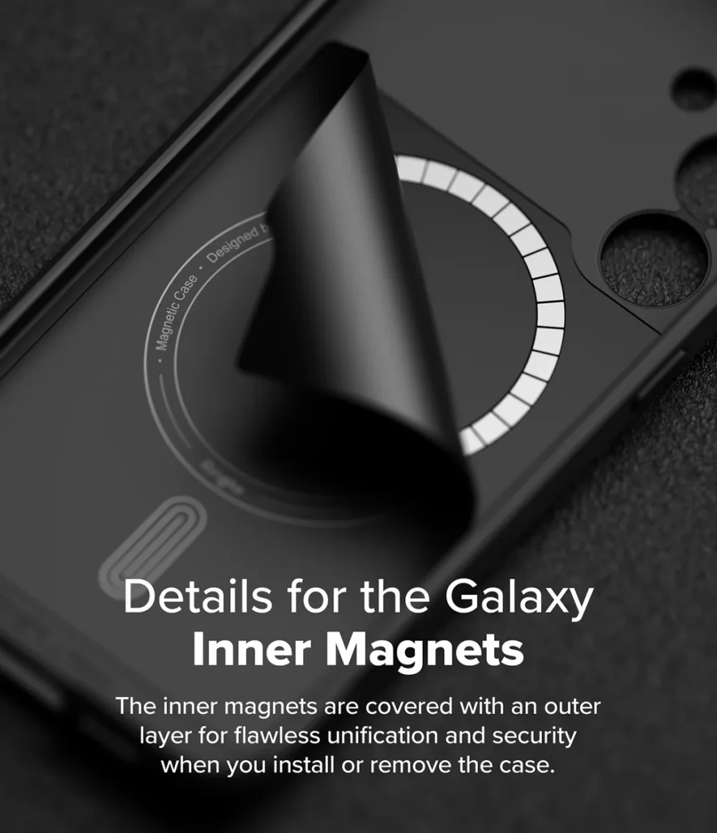 Ringke Onyx Magnetic Samsung Galaxy S24 FE Hoesje MagSafe Camo Zwart afbeelding 4
