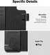 Ringke Apple iPhone 16 Pro Max / 16 Plus Hoesje Folio Wallet Magnetisch Zwart afbeelding 5
