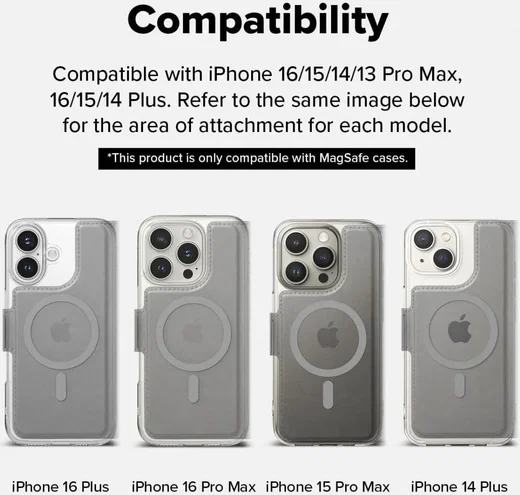 Ringke Apple iPhone 16 Pro Max / 16 Plus Hoesje Folio Wallet Magnetisch Zwart afbeelding 9