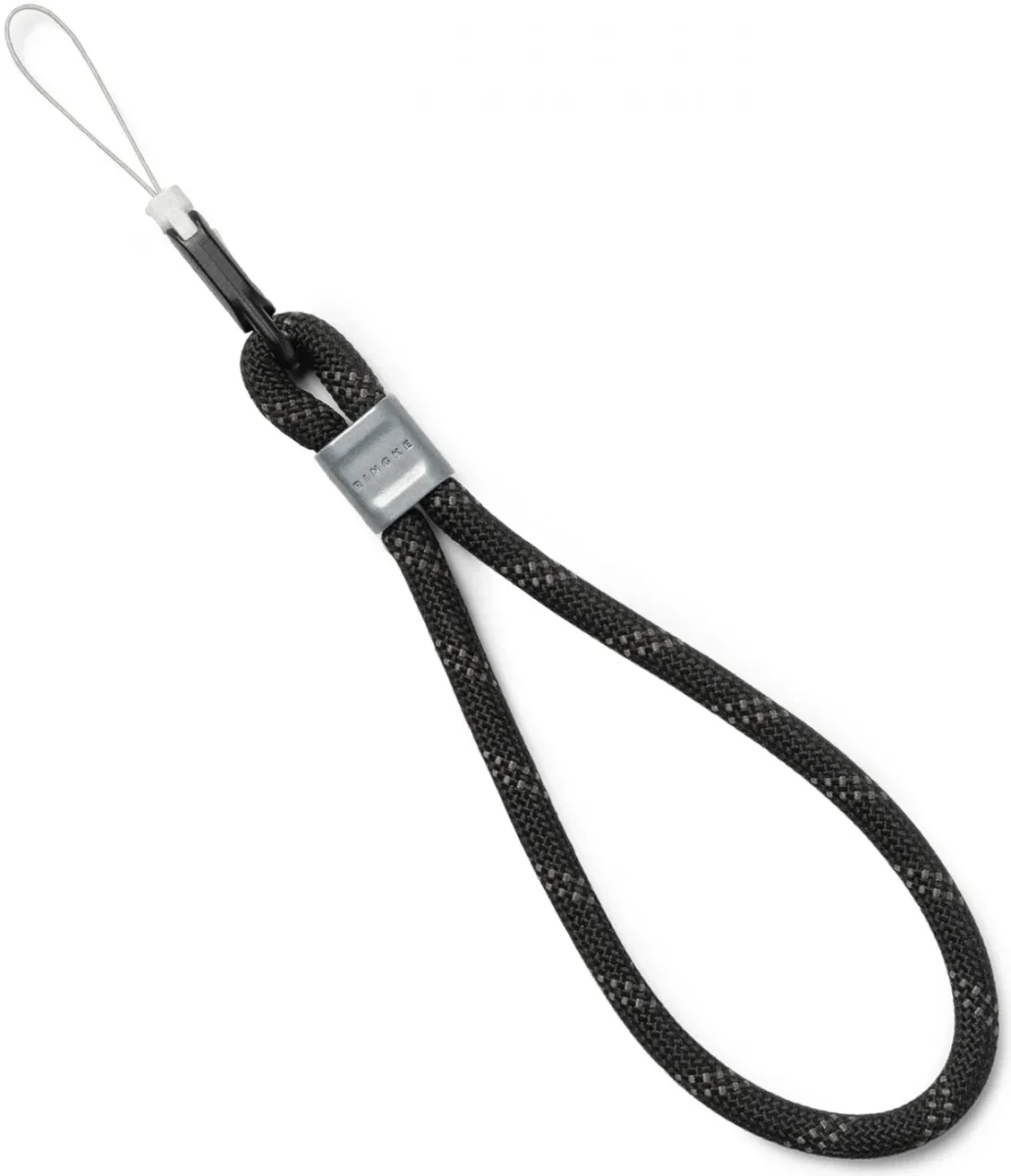 Ringke Rope Hand Strap - Universeel Telefoonkoord / Polsband Zwart afbeelding 1