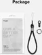 Ringke Rope Hand Strap - Universeel Telefoonkoord / Polsband Zwart afbeelding 12