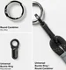 Ringke Rope Hand Strap - Universeel Telefoonkoord / Polsband Zwart afbeelding 9