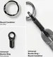 Ringke Rope Hand Strap - Universeel Telefoonkoord / Polsband Grijs afbeelding 10