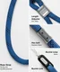 Ringke Rope Hand Strap - Universeel Telefoonkoord / Polsband Blauw afbeelding 10