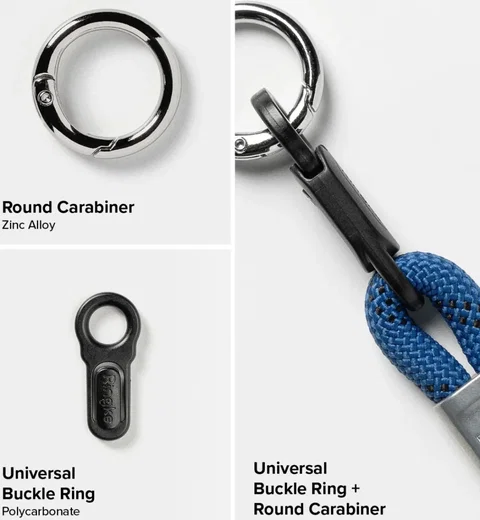 Ringke Rope Hand Strap - Universeel Telefoonkoord / Polsband Blauw afbeelding 9