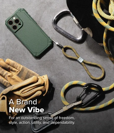 Ringke Rope Hand Strap - Universeel Telefoonkoord / Polsband Olive afbeelding 2
