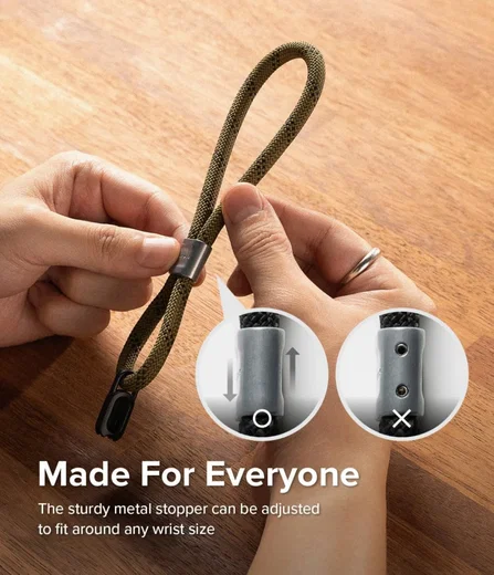 Ringke Rope Hand Strap - Universeel Telefoonkoord / Polsband Olive afbeelding 5