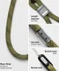 Ringke Rope Hand Strap - Universeel Telefoonkoord / Polsband Olive afbeelding 8