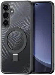 Dux Ducis Aimo MagSafe / Qi2 Samsung Galaxy S25 Hoesje Kickstand Zwart afbeelding