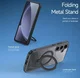 Dux Ducis Aimo MagSafe / Qi2 Samsung Galaxy S25 Plus Hoesje Kickstand Zwart afbeelding 4