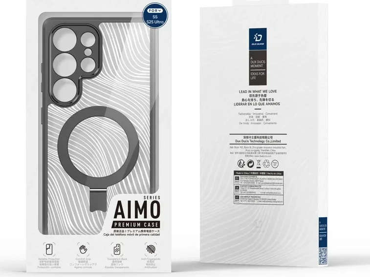 Dux Ducis Aimo MagSafe / Qi2 Samsung Galaxy S25 Ultra Hoesje Kickstand Zwart afbeelding 11