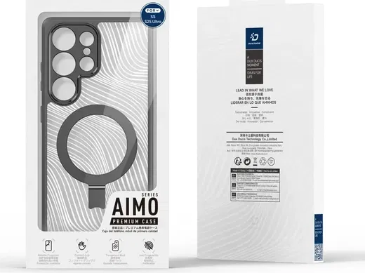 Dux Ducis Aimo MagSafe / Qi2 Samsung Galaxy S25 Ultra Hoesje Kickstand Zwart afbeelding 11