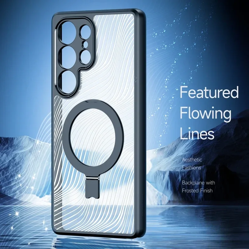 Dux Ducis Aimo MagSafe / Qi2 Samsung Galaxy S25 Ultra Hoesje Kickstand Zwart afbeelding 6