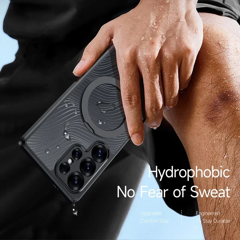 Dux Ducis Aimo MagSafe / Qi2 Samsung Galaxy S25 Ultra Hoesje Kickstand Zwart afbeelding 7