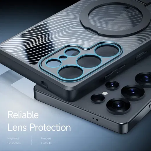 Dux Ducis Aimo MagSafe / Qi2 Samsung Galaxy S25 Ultra Hoesje Kickstand Zwart afbeelding 8