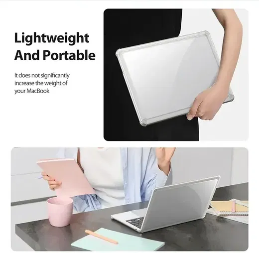 Dux Ducis LCGM - MacBook Air 13 Inch (2022/2024/2025) Hoes - Transparant afbeelding 3