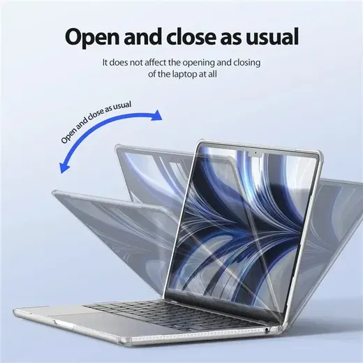 Dux Ducis LCGM - MacBook Air 13 Inch (2022/2024/2025) Hoes - Transparant afbeelding 4