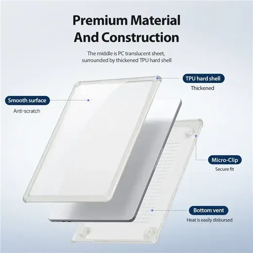 Dux Ducis LCGM - MacBook Air 15 Inch (2023/2024/2025) Hoes - Transparant afbeelding 8