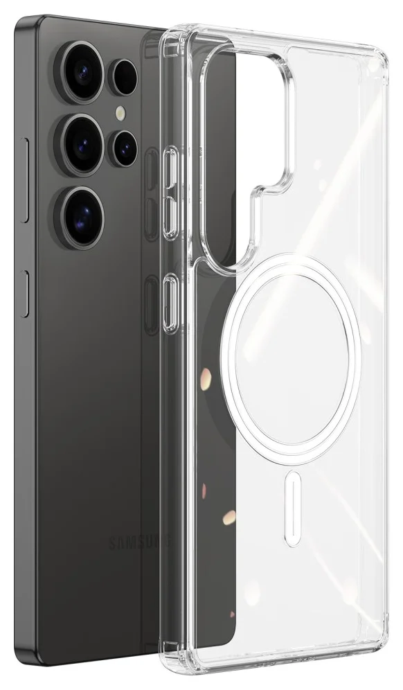Dux Ducis Clin Samsung Galaxy S25 Ultra Hoesje MagSafe / Qi2 Transparant afbeelding 1