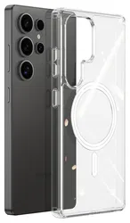 Dux Ducis Clin Samsung Galaxy S25 Ultra Hoesje MagSafe / Qi2 Transparant afbeelding