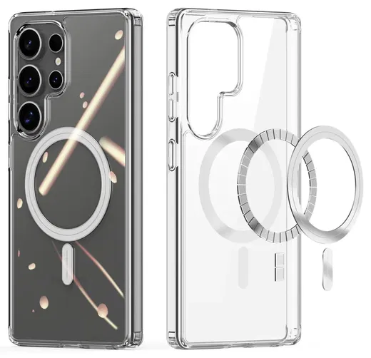 Dux Ducis Clin Samsung Galaxy S25 Ultra Hoesje MagSafe / Qi2 Transparant afbeelding 2