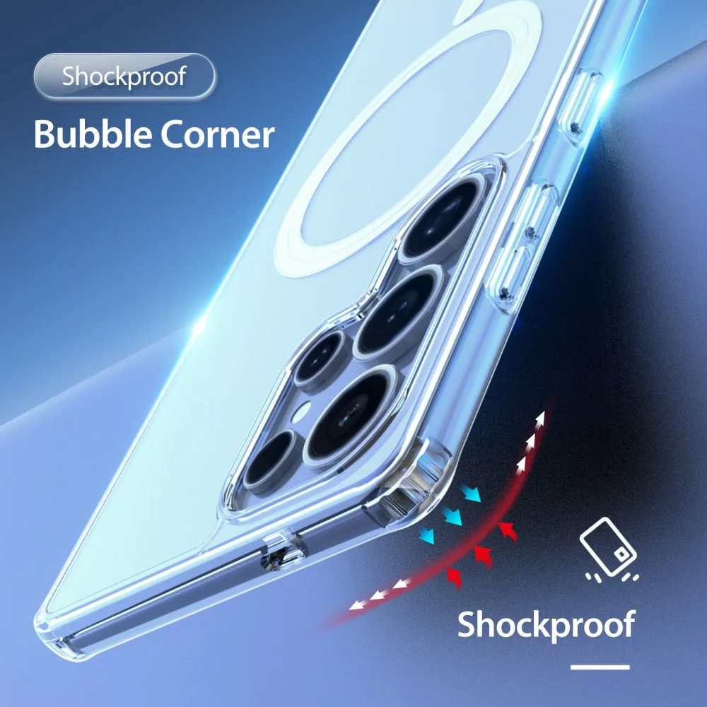 Dux Ducis Clin Samsung Galaxy S25 Ultra Hoesje MagSafe / Qi2 Transparant afbeelding 4