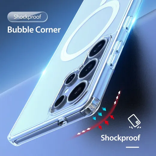 Dux Ducis Clin Samsung Galaxy S25 Ultra Hoesje MagSafe / Qi2 Transparant afbeelding 4