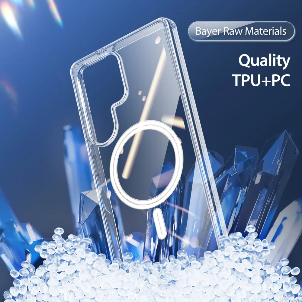 Dux Ducis Clin Samsung Galaxy S25 Ultra Hoesje MagSafe / Qi2 Transparant afbeelding 6