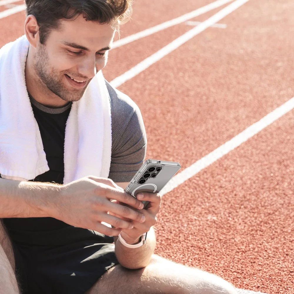 Dux Ducis Clin Samsung Galaxy S25 Ultra Hoesje MagSafe / Qi2 Transparant afbeelding 9