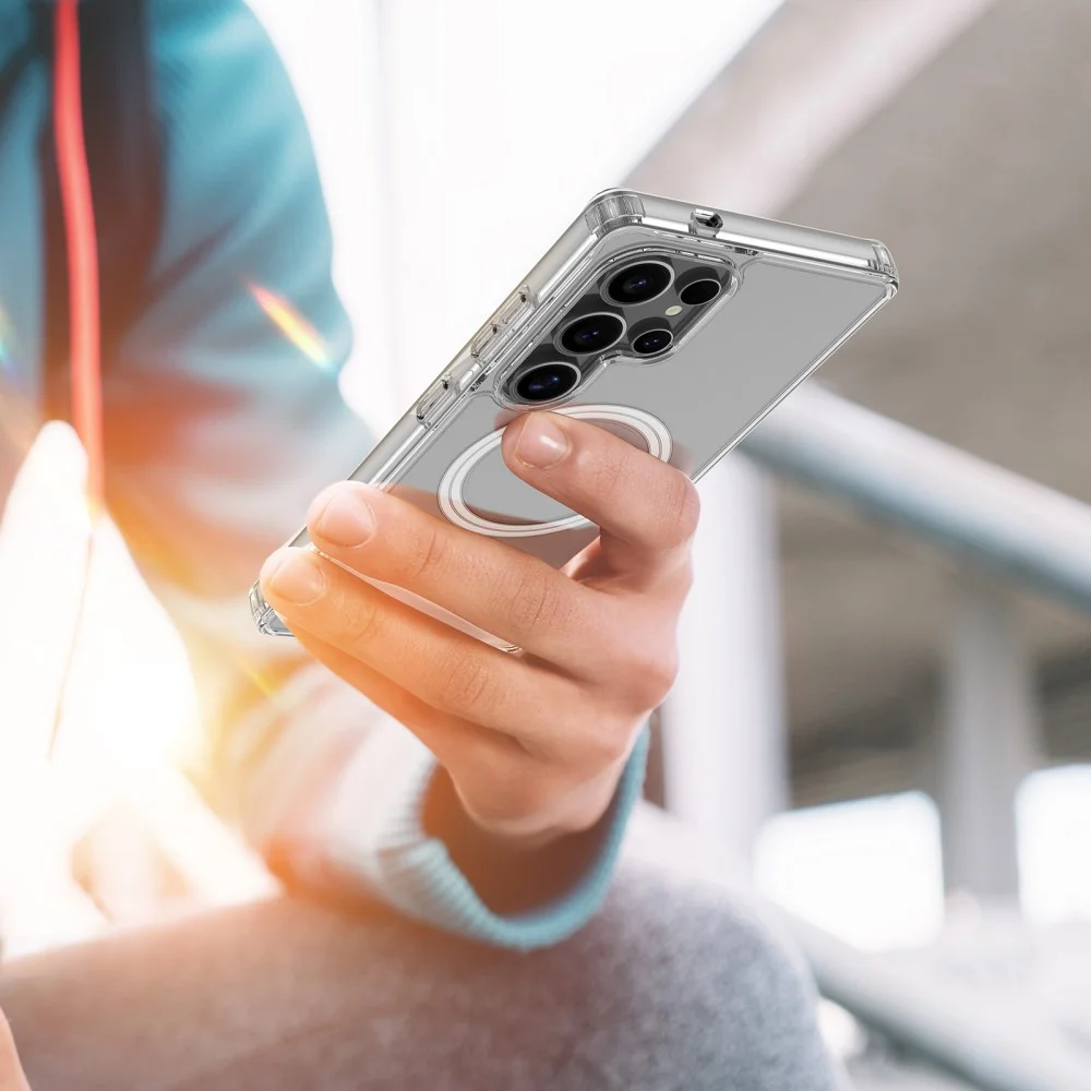 Dux Ducis Clin Samsung Galaxy S25 Ultra Hoesje MagSafe / Qi2 Transparant afbeelding 10