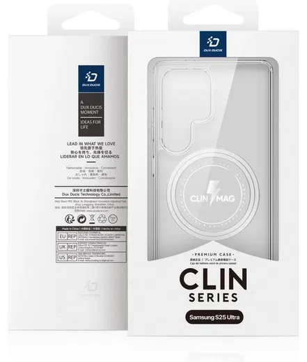 Dux Ducis Clin Samsung Galaxy S25 Ultra Hoesje MagSafe / Qi2 Transparant afbeelding 12