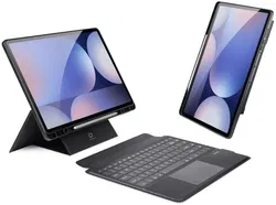 Dux Ducis Samsung Galaxy Tab S10 / S9 / S8 Ultra Hoes met Toetsenbord Zwart afbeelding