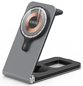 Duzzona 3-in-1 MagSafe Oplader iPhone/AirPods (Pro)/Apple Watch Opvouwbaar Grijs