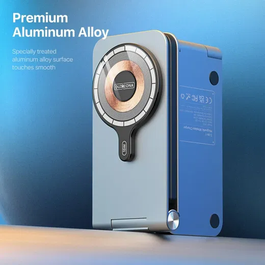 Duzzona 3-in-1 MagSafe Oplader iPhone/AirPods (Pro)/Apple Watch Opvouwbaar Grijs afbeelding 7