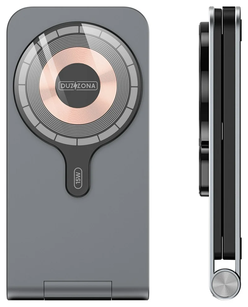 Duzzona 3-in-1 MagSafe Oplader iPhone/AirPods (Pro)/Apple Watch Opvouwbaar Grijs afbeelding 9