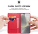 Dux Ducis Hivo Samsung Galaxy S25 Plus Hoesje RFID Book Case Rood afbeelding 2