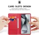 Dux Ducis Hivo Samsung Galaxy S25 Ultra Hoesje RFID Book Case Rood afbeelding 2