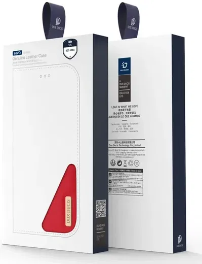 Dux Ducis Hivo Samsung Galaxy S25 Ultra Hoesje RFID Book Case Rood afbeelding 7