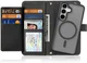 Dux Ducis Lawa Samsung Galaxy S25 Hoesje 2-in-1 Wallet Book Case MagSafe Zwart afbeelding 1