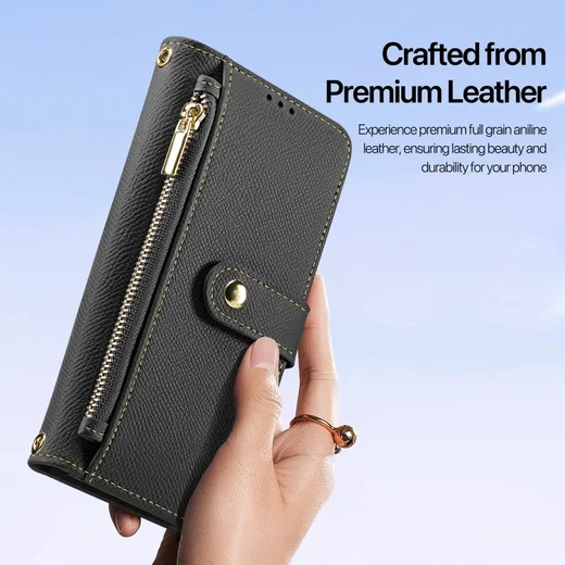 Dux Ducis Lawa Samsung Galaxy S25 Hoesje 2-in-1 Wallet Book Case MagSafe Zwart afbeelding 11