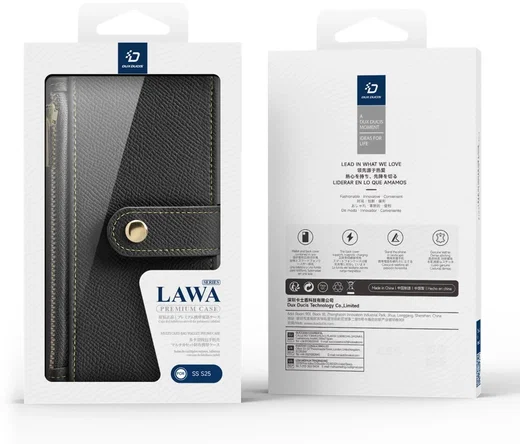 Dux Ducis Lawa Samsung Galaxy S25 Hoesje 2-in-1 Wallet Book Case MagSafe Zwart afbeelding 12