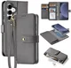 Dux Ducis Lawa Samsung Galaxy S25 Hoesje 2-in-1 Wallet Book Case MagSafe Grijs afbeelding 2