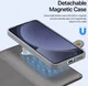 Dux Ducis Lawa Samsung Galaxy S25 Hoesje 2-in-1 Wallet Book Case MagSafe Grijs afbeelding 5