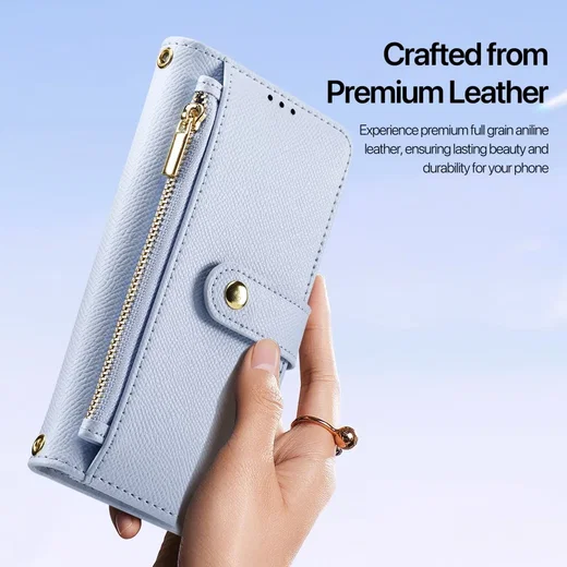 Dux Ducis Lawa Samsung Galaxy S25 Hoesje 2-in-1 Wallet Book Case MagSafe Blauw afbeelding 11